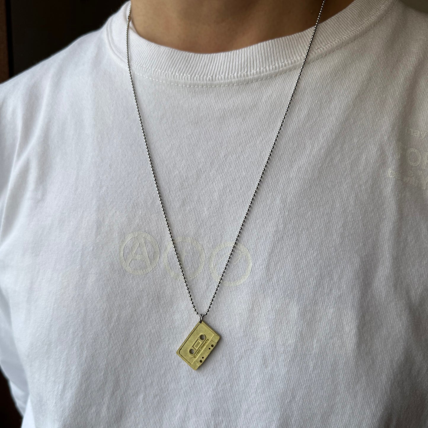 【予約限定販売中】CASSETTE TAPE PENDANT NECKLACE / カセットテープ ペンダントネックレス