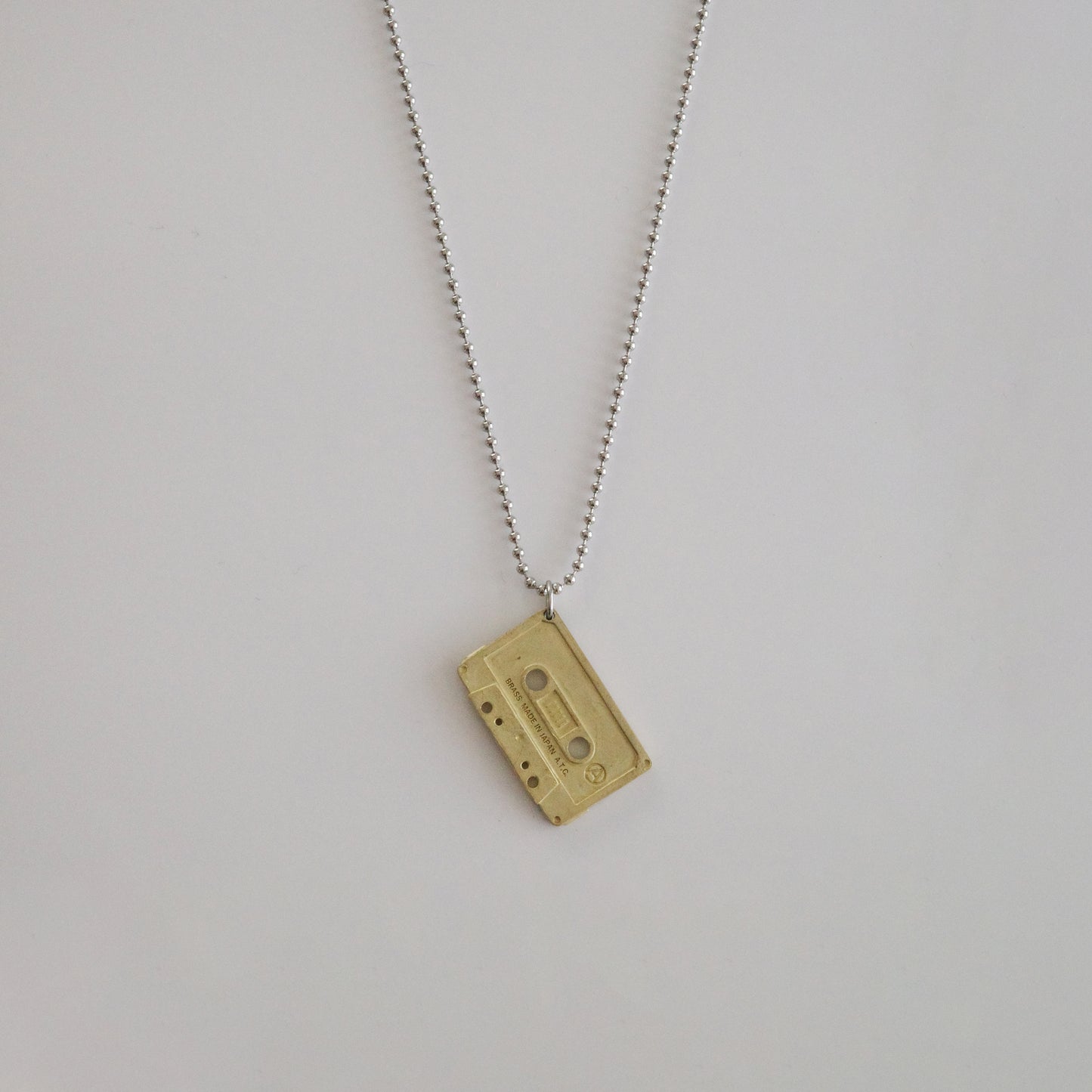 【予約限定販売中】CASSETTE TAPE PENDANT NECKLACE / カセットテープ ペンダントネックレス