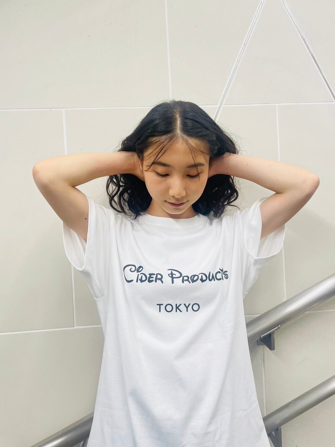 【予約限定販売中】CIDER PRODUCTS ロゴ Tshirt / ホワイト