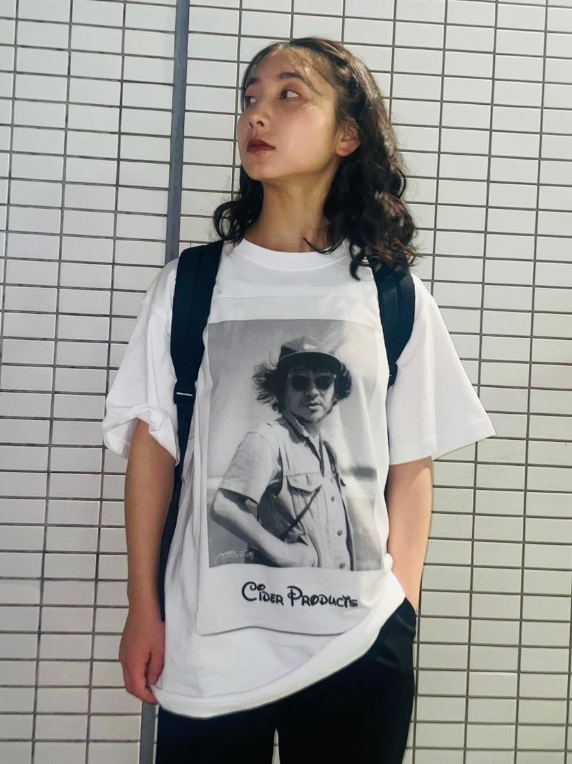 かせきさいだぁ PHOTO Tshirt / ホワイト