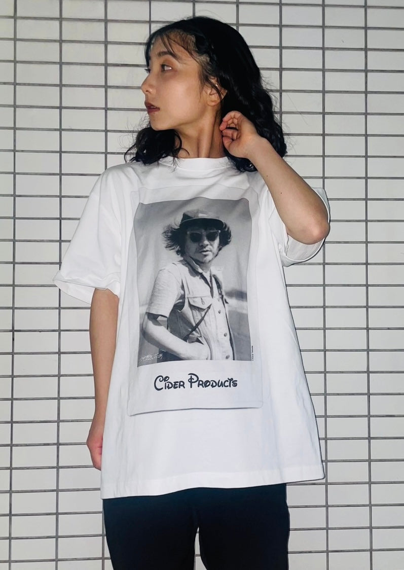 かせきさいだぁ PHOTO Tshirt / ホワイト