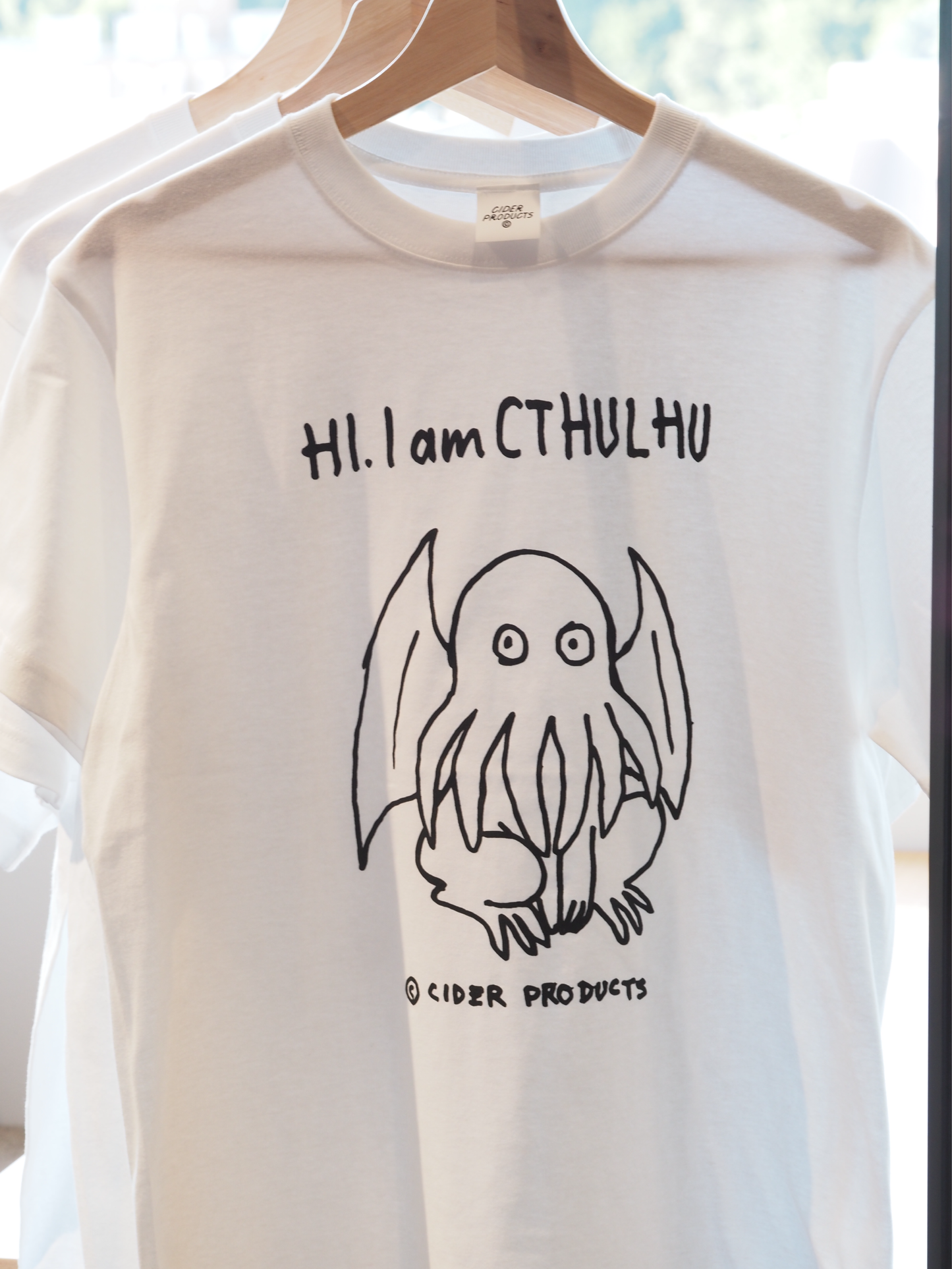 【先行販売終了】Cthulhu illustraion tee / white / CIDER 10 #6