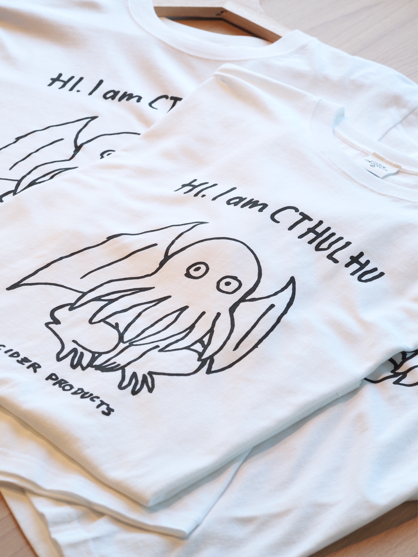 【先行販売終了】Cthulhu illustraion tee / white / CIDER 10 #6