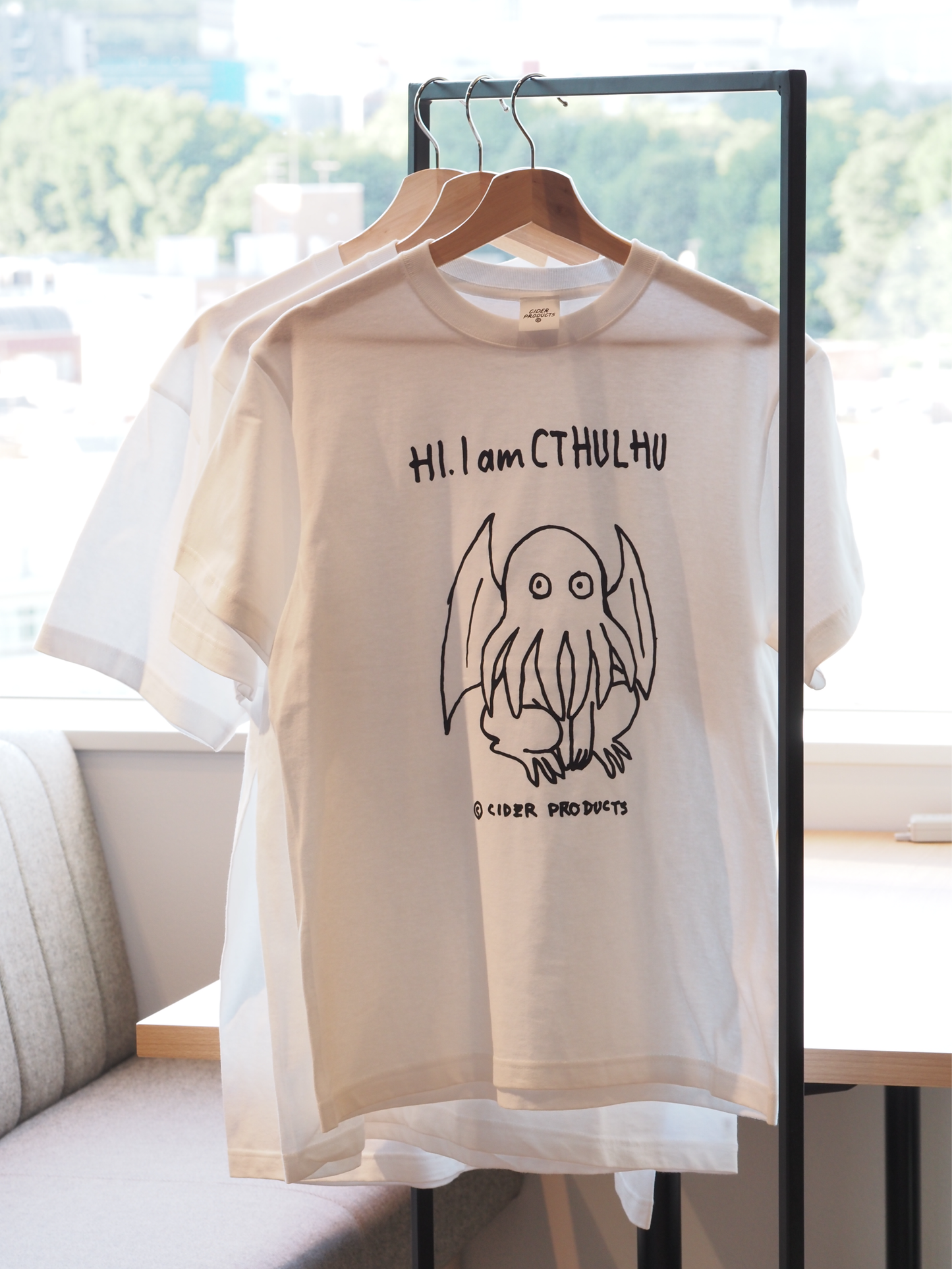 【先行販売終了】Cthulhu illustraion tee / white / CIDER 10 #6