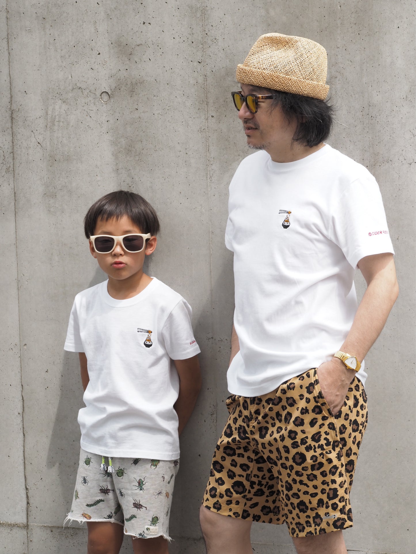 【先行限定販売中】Never give up half tee / white キッズ