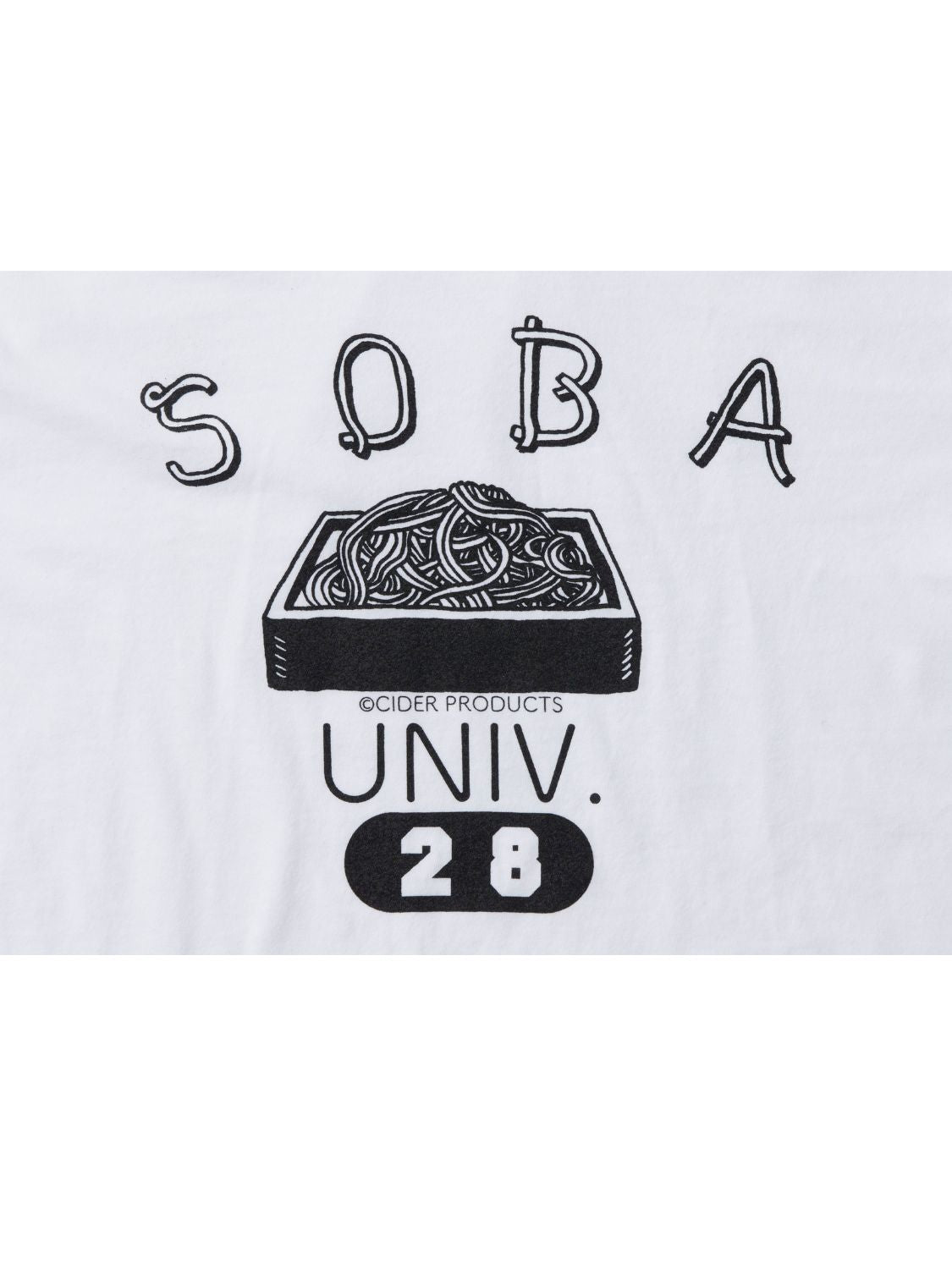 SOBA UNIV. Tshirt / ホワイト