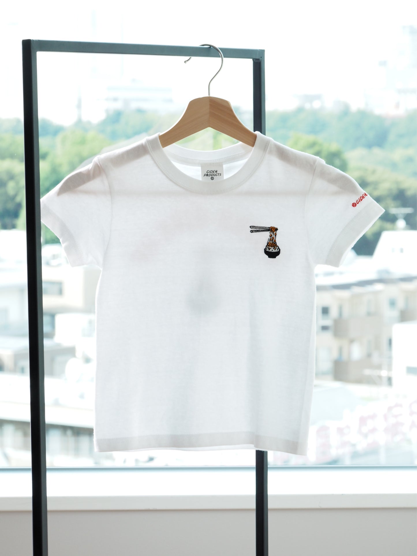 【先行限定販売中】Never give up half tee / white キッズ